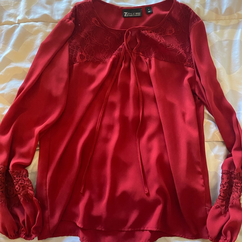 Red blouse